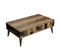 Table Basse Avec Rangement Raga L105xp60cm Bois Et Effet Marbre Noir