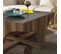 Table Basse Porticus Pieds En Arcades Bois Naturel Et Anthracite