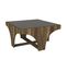 Table Basse Porticus Pieds En Arcades Bois Naturel Et Anthracite