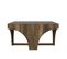 Table Basse Porticus Pieds En Arcades Bois Naturel Et Anthracite