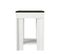 Table D'appoint Soline Bois Foncé Et Blanc