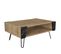 Table Basse Ancon L90cm Bois Clair Et Effet Marbre Noir