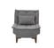 Chaise / Fauteuil Convertible Lefkadao Tissu Gris