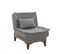 Chaise / Fauteuil Convertible Lefkadao Tissu Gris