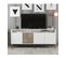 Buffet Bas 4 Portes Et 2 Niches De Rangement Kaltes L180cm Blanc