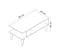 Table Basse Style Scandinave Jatte L90xh40cm Bois Foncé Et Blanc