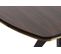 Table à Manger Fotka 180cm Bois Foncé, Noir Et Or