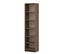 Bibliothèque 2 Portes Mui L45cm Bois Foncé Et Anthracite