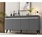 Buffet Design Defne L150xh80cm Anthracite Et Argent