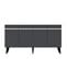 Buffet Design Defne L150xh80cm Anthracite Et Argent