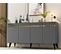 Buffet Design Defne L150xh80cm Anthracite Et Or