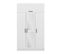 Armoire 4 Portes Et 2 Miroirs Sanur L135xh235cm Blanc