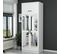 Armoire 3 Portes Et 4 Miroirs Sanur L90xh255cm Blanc