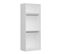 Armoire 3 Portes Et 4 Miroirs Sanur L90xh255cm Blanc