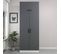 Armoire 3 Portes Sanura L90xh235cm Blanc Et Anthracite