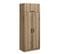 Armoire 3 Portes Sanura L90xh235cm Chêne Clair