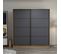 Armoire 2 Portes Coulissantes Gua L180xh190cm Bois Clair Et Anthracite