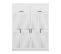 Armoires 6 Portes Et 8 Miroirs Bangka L180xh255cm Blanc