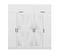 Armoire 7 Portes Et 6 Miroirs Sanur L225xh235cm Blanc