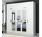 Armoire 7 Portes Et 6 Miroirs Sanur L225xh235cm Blanc