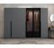 Armoire Design 4 Portes Et 2 Portes Vitrées Kanowa L270xh210cm Anthracite