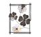 Décoration Murale 4 Trèfles à Quatre Feuilles Luan L50xh70cm Métal Noir Et Or