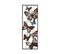 Cadre Décoratif 7 Papillons Suima L32xh90cm Métal Marron