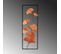 Décoration Murale Feuilles De Ginkgo Angha L32xh90cm Métal Noir Et Orange