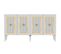 Buffet Bas 4 Portes Design Lahave L150cm Blanc Et Or