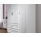 Armoire 3 Portes Et 2 Tiroirs Endersa L135cm Blanc