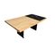 Table Basse Design Galini Bois Clair Et Effet Marbre Noir