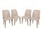 Chaises En Velours Et Métal Nova (lot De 4)