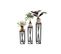 Set De 3 Colonnes Wakina Métal Noir Et Bois Massif Foncé