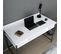 Bureau Moderne Amilio L120cm Blanc Et Noir