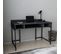 Bureau Moderne Amilio L120cm Anthracite Et Noir