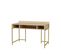 Bureau Moderne Amilio L120cm Chene Clair Et Or