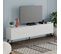 Meuble TV Santos 180cm Bois Blanc