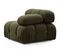 Fauteuil Accoudoir Ou Module D'angle Droit Nourhane Tissu Vert