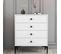 Commode 4 Tiroirs Tullio H90,7cm Blanc