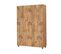 Armoire 3 Portes Perth L120cm Bois Clair Motif Bois Clair Motif Arcs