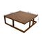 Table Basse Carré Migary 105cm Pin Massif Foncé