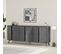 Buffet Bas Contemporain Santos L184cm Bois Anthracite