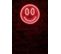 Décoration Murale 'smile' LED Emo D27cm Rouge