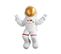 Statue Murale Astronaute Akers L35xh47cm Blanc Et Or