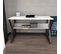 Bureau Design Wayky L120cm Blanc Et Noir