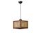 Suspension Moderne à Cannage Guzal L26xh26cm Rotin Naturel Et Bois Foncé