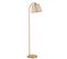 Lampadaire Arc Moderne Izra H154cm Abat Jour Conique Beige Et Métal Or