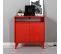 Buffet Bas 2 Portes Mizaris L73cm Rouge