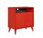 Buffet Bas 2 Portes Mizaris L73cm Rouge