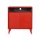 Buffet Bas 2 Portes Mizaris L73cm Rouge